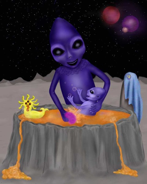 Alien Bathtime