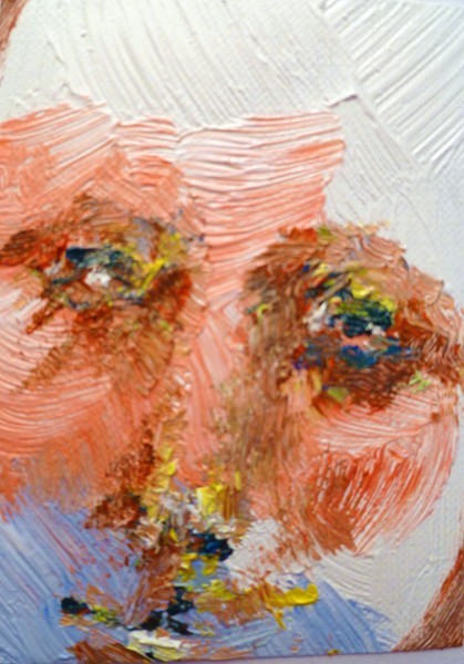 Face, Oil, 12, ACEO by Strongwater Branching