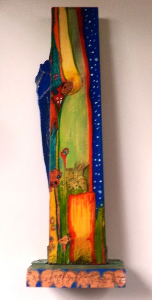 Acrilyc on wood and stone