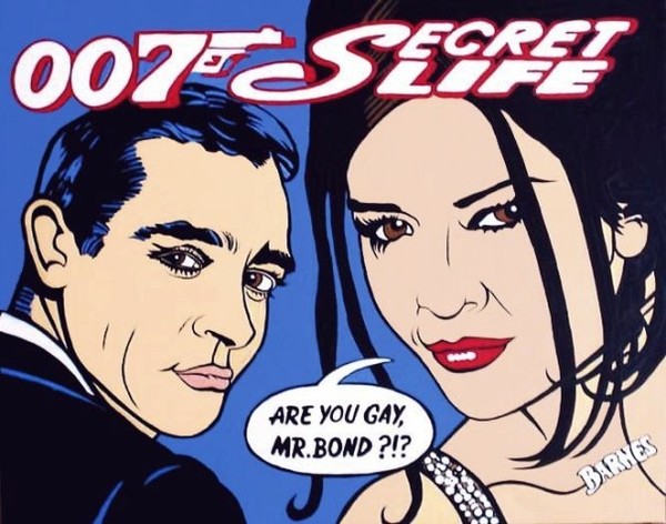007 Secret Life Acrilico sobre lienzo