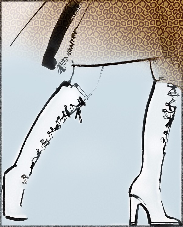 Fall favorites - tall boots and leopard print!