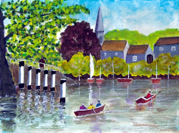 RIVER THAMES AT MARLOW, SUMMER