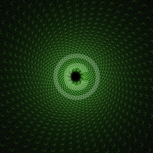 Green Whirlpool Abstract Fractal Design