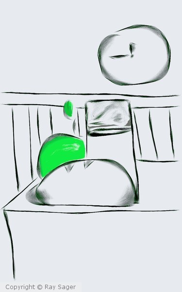 Apple, Bread, Juice. 