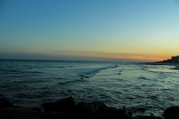 Sunset by the beach