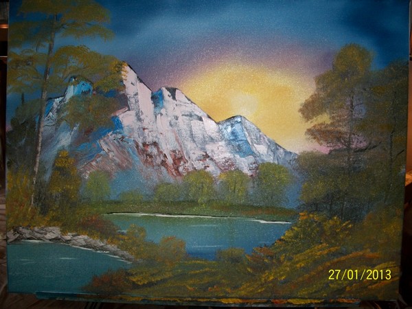 Sunrise over Mountains