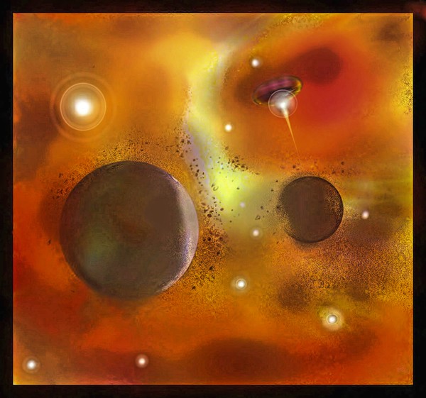 Planets forming