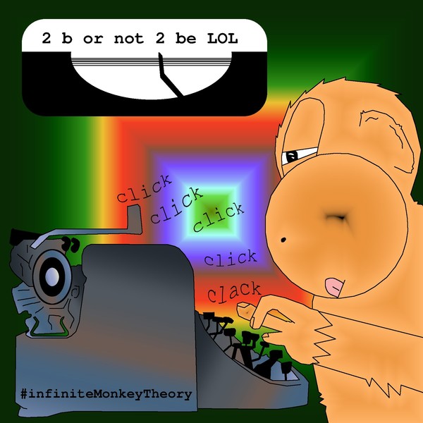 to-be-or-not-to-be monkey art