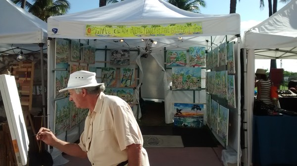 Artist at work