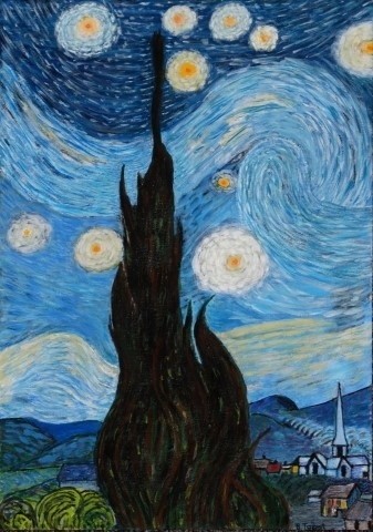 Study V.Gough 'The Starry Night'
