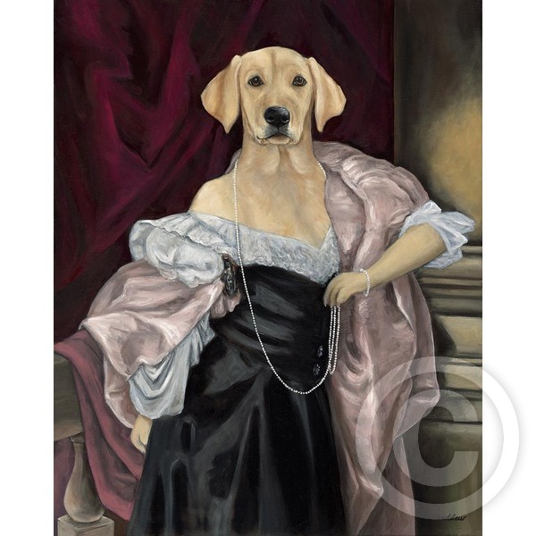Lab in a Black Dress