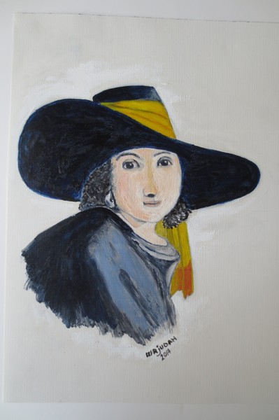 Girl in Big Hat