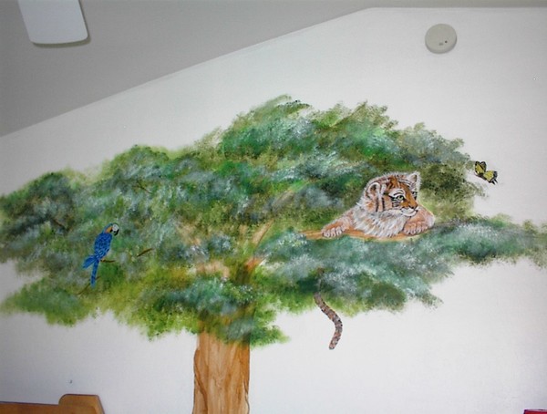 Tiger in a tree