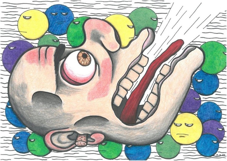 New generation - cry, contemporary artwork, story from Fantasy World