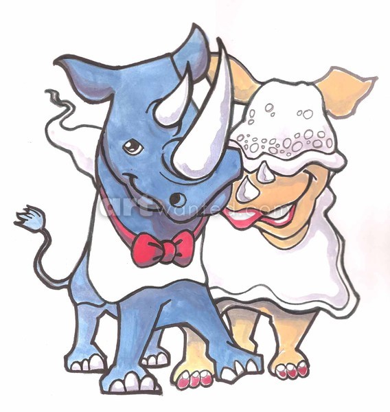 A rhino wedding