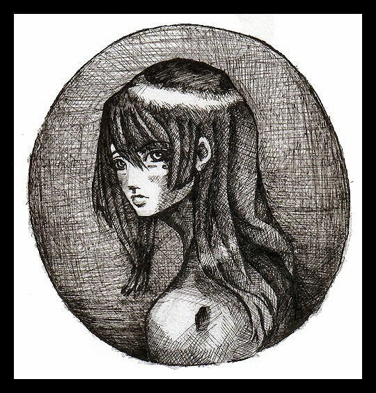 Pen&ink girl