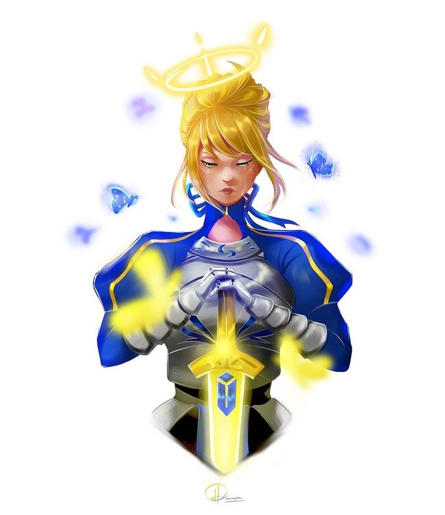 O My King I hail youThe king of Knights Arthuria Pendragon of Camelot 