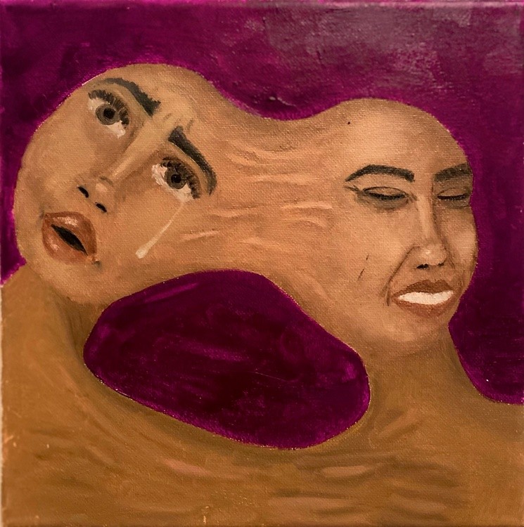 “Codependency” 10x10 Oil on Canvas painting
