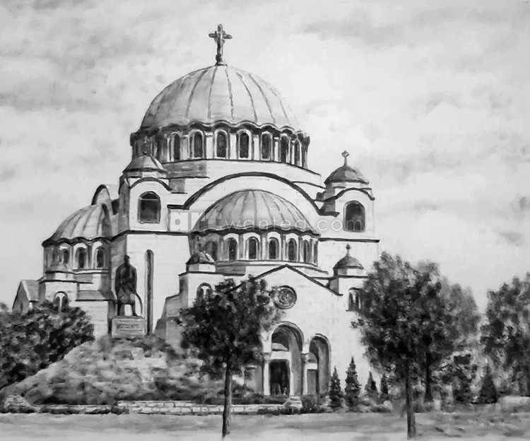 Temple of Saint Sava in Vracar in Belgrade