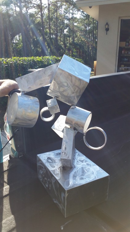 Abstract metal Sculpture