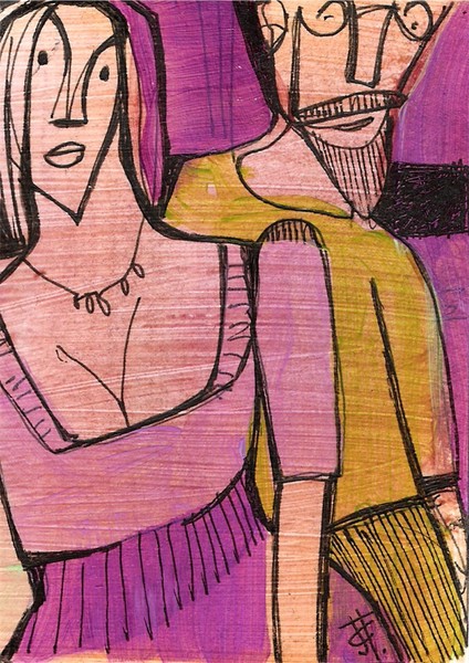 Funky Pair - ACEO