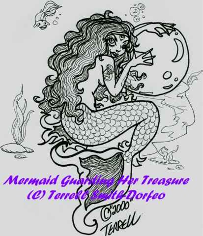 Mermaid Guarding Her Treasure