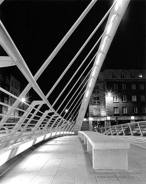 Night Lines, James Joyce Bridge, Dublin