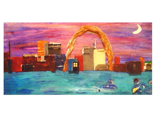 someone in the water in st louis