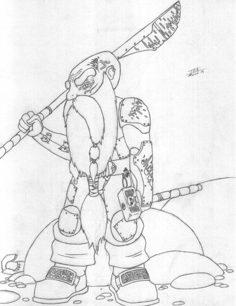 Battle hardened dwarf