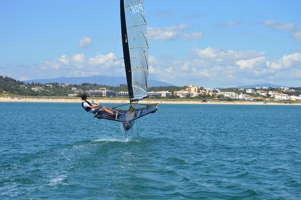 Flying in the water!