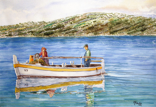 BACK FROM FISHING