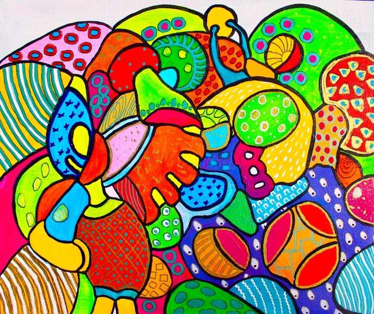 (original sold) Salad, available on redbubble and artpal as printed products