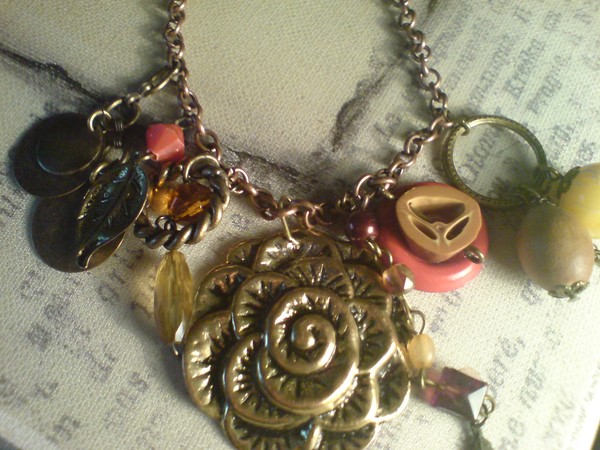 Vintage charm necklace