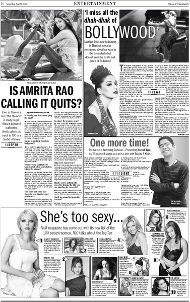 feature page design of TOC
