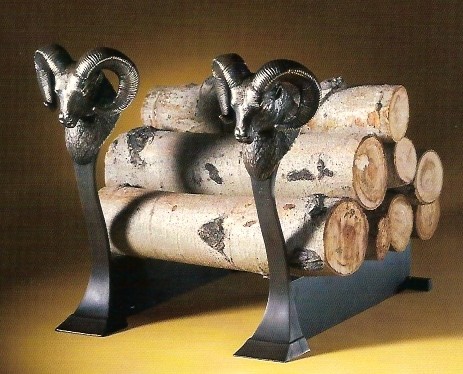 Big Horn Andirons