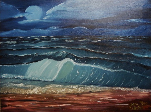 There is a storm out as Sea