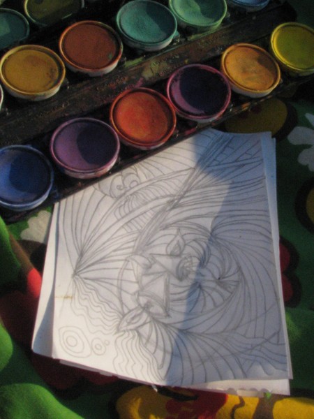 beach card drawings..