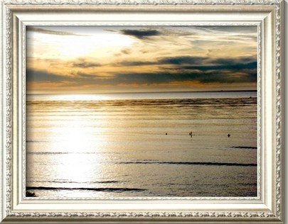 Sunset at Low Tide In California