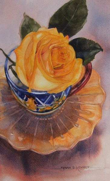 Yellow Rose and Favorite Teacup