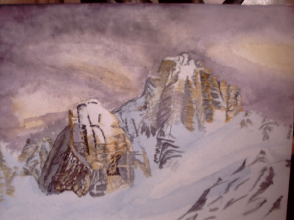 snowy mountains