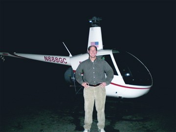 Helicopter and Pilot