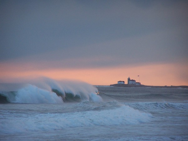 Lighthouse Storm Waves