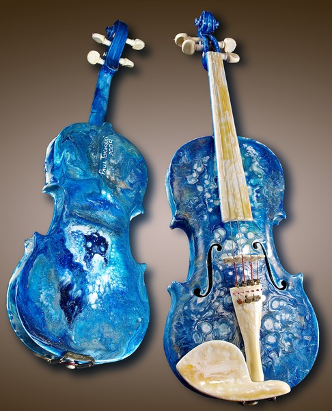 Violin in Blue