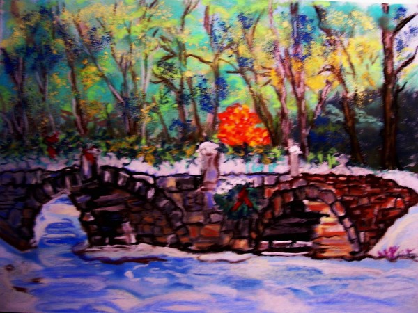 Carr bridge in winter