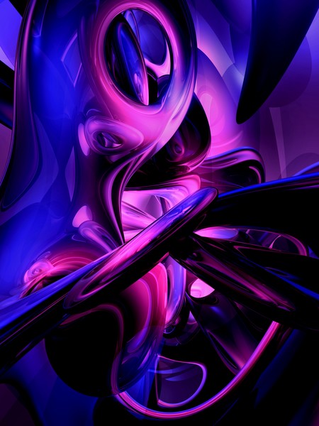 Fluorescent Passions Abstract