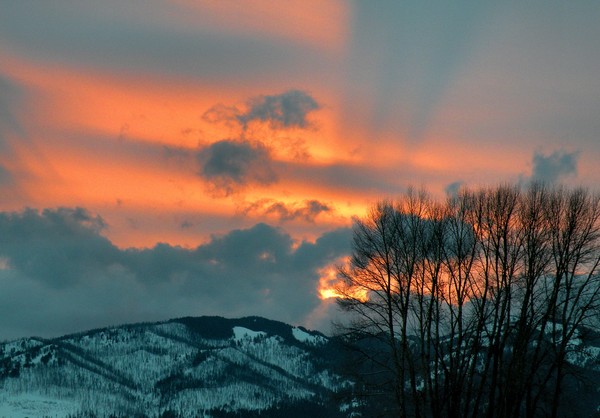 A Sunset Over Jackson Hole