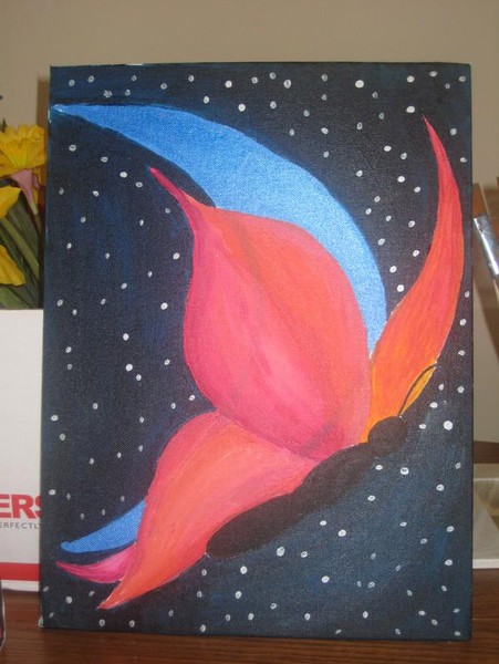 Butterfly & moon 