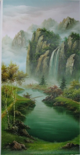 gourd shaped pond