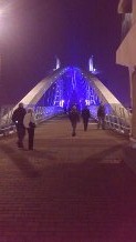 Millenium Bridge at night
