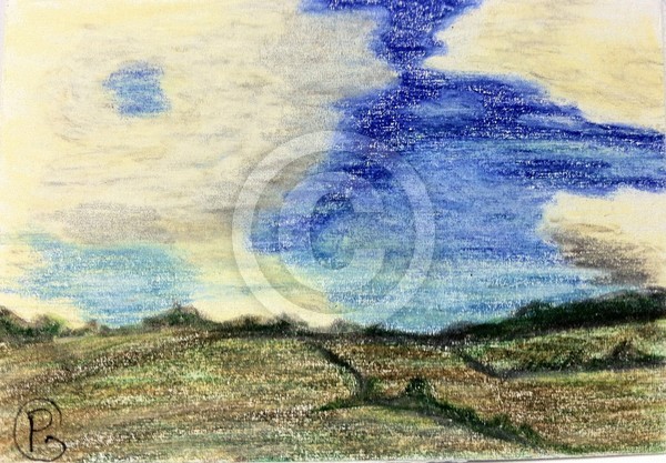 Cloudy Hillside